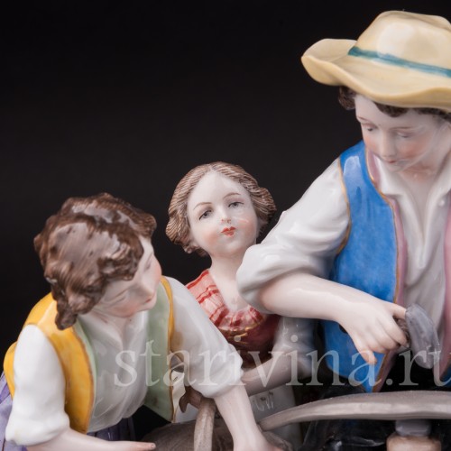 Композиция из фарфора Домашнее хозяйство, Ernst Bohne Sohne, Германия, 1901-37 гг.