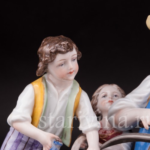 Композиция из фарфора Домашнее хозяйство, Ernst Bohne Sohne, Германия, 1901-37 гг.