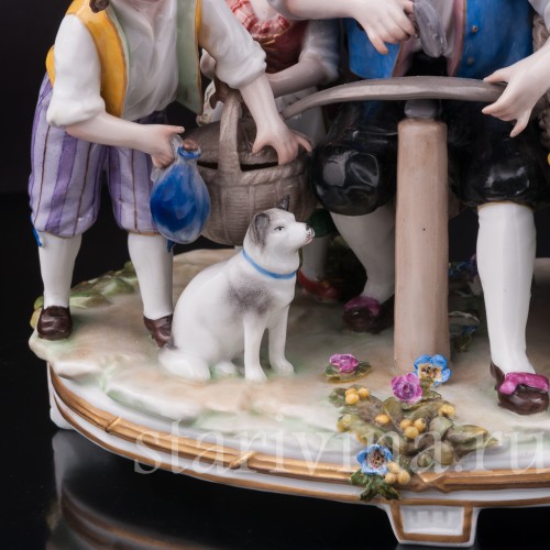 Композиция из фарфора Домашнее хозяйство, Ernst Bohne Sohne, Германия, 1901-37 гг.