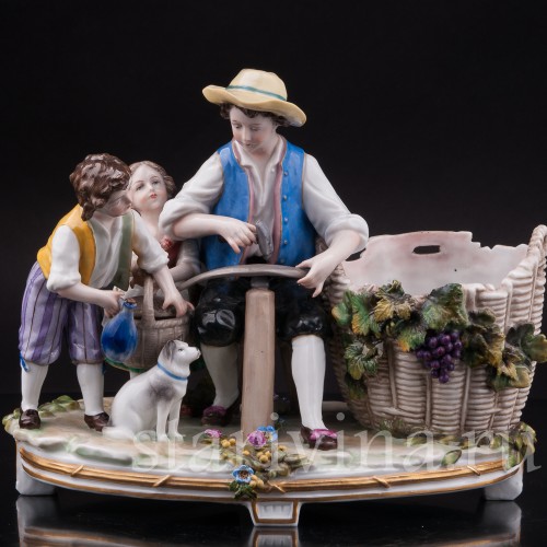 Композиция из фарфора Домашнее хозяйство, Ernst Bohne Sohne, Германия, 1901-37 гг.