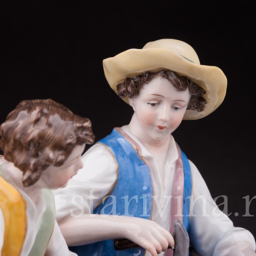 Композиция из фарфора Домашнее хозяйство, Ernst Bohne Sohne, Германия, 1901-37 гг.