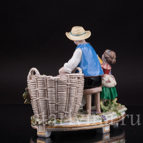 Композиция из фарфора Домашнее хозяйство, Ernst Bohne Sohne, Германия, 1901-37 гг.