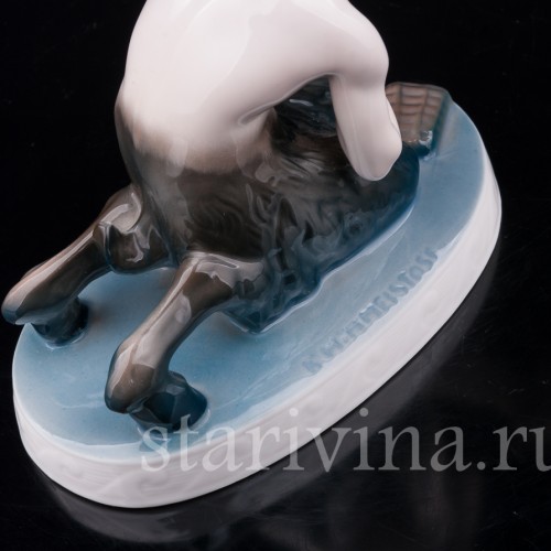 Фарфоровая фигурка Фавн и бабочка, Rosenthal, Германия, 1923 г.