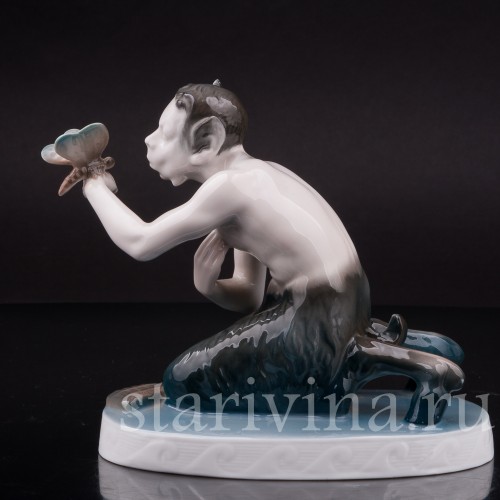 Фарфоровая фигурка Фавн и бабочка, Rosenthal, Германия, 1923 г.