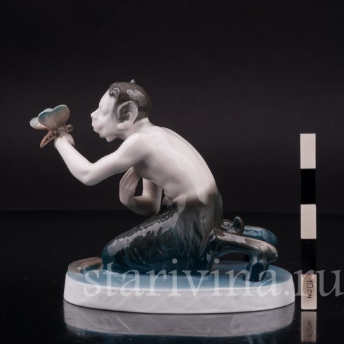Фарфоровая фигурка Фавн и бабочка, Rosenthal, Германия, 1923 г.