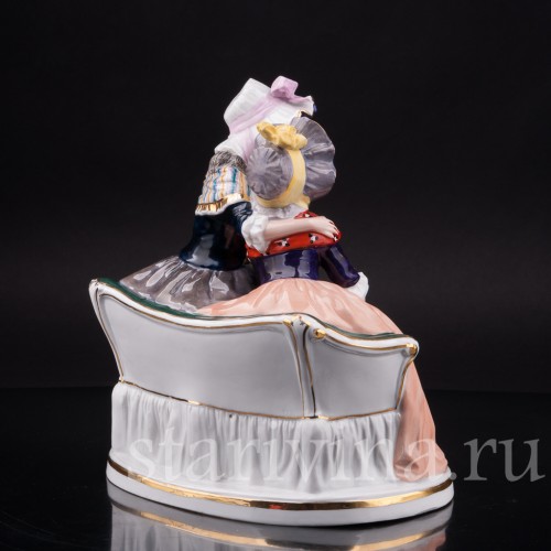 Фарфоровая статуэтка Сердечный разговор, Ernst Bohne Sohne, Германия, нач. 20 в.