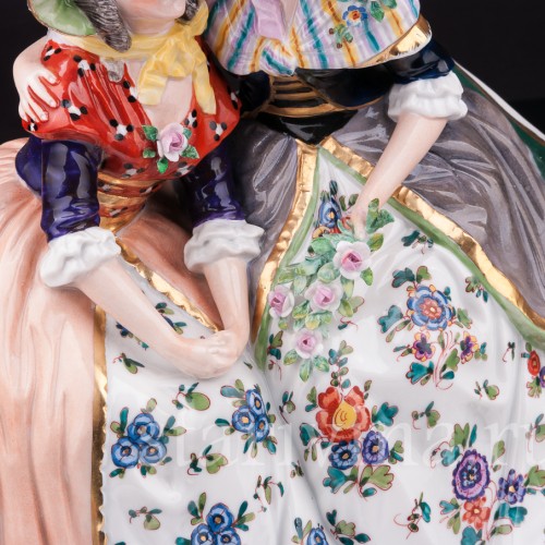 Фарфоровая статуэтка Сердечный разговор, Ernst Bohne Sohne, Германия, нач. 20 в.