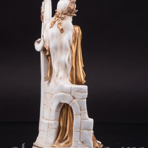 Фигурка из фарфора Девушка с арфой, Scheibe-Alsbach, Германия, пер. пол. 20 в.