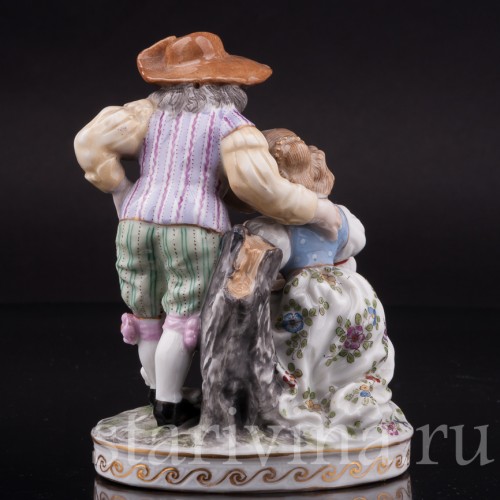 Фарфоровая статуэтка Дети с куклой Dressel, Kister & Co, Германия, нач. 20 в.