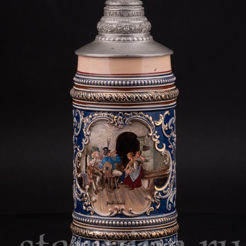 Пивная кружка Любимая песня, 1 л, Merkelbach & Wick, Германия, кон. 19 в. 