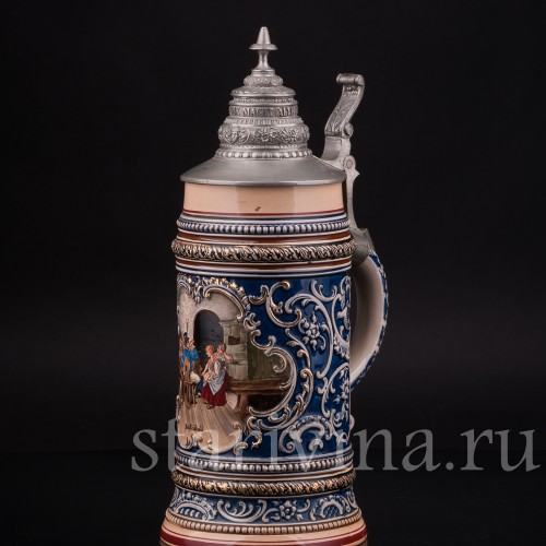 Пивная кружка Любимая песня, 1 л, Merkelbach & Wick, Германия, кон. 19 в. 