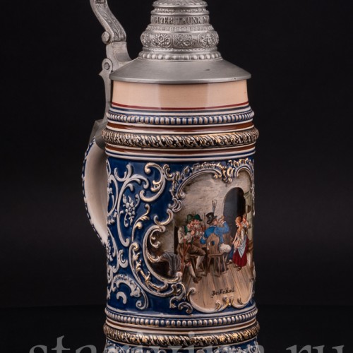 Пивная кружка Любимая песня, 1 л, Merkelbach & Wick, Германия, кон. 19 в. 