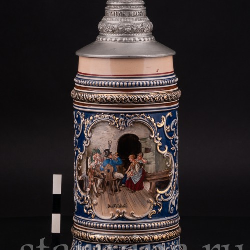 Пивная кружка Любимая песня, 1 л, Merkelbach & Wick, Германия, кон. 19 в. 