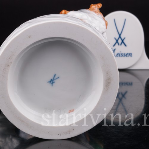 Фарфоровая фигурка Мальчик и собака, Meissen, Германия, 1996 г.