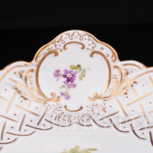 Декоративная Фруктовница из фарфора, Meissen, Германия, сер 19 - нач 20 вв.