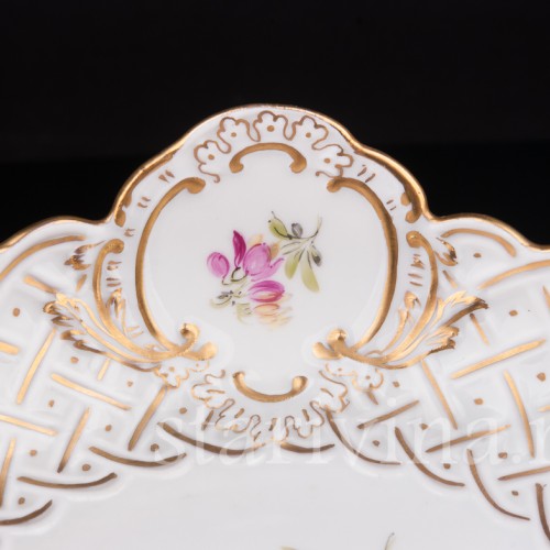 Декоративная Фруктовница из фарфора, Meissen, Германия, сер 19 - нач 20 вв.