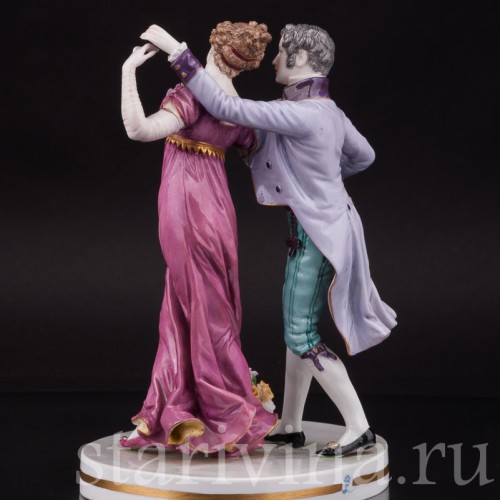 Фарфоровая композиция Танцующая пара, Dressel, Kister & Co, Германия, 1900 гг.