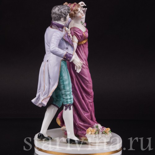 Фарфоровая композиция Танцующая пара, Dressel, Kister & Co, Германия, 1900 гг.