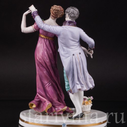 Фарфоровая композиция Танцующая пара, Dressel, Kister & Co, Германия, 1900 гг.