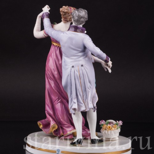 Фарфоровая композиция Танцующая пара, Dressel, Kister & Co, Германия, 1900 гг.