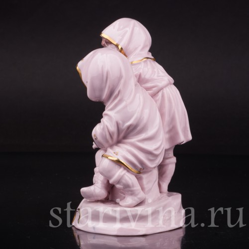 Фигурка из фарфора Аллегория зимы, Muller & Co, Германия, перв. пол. 20 в.