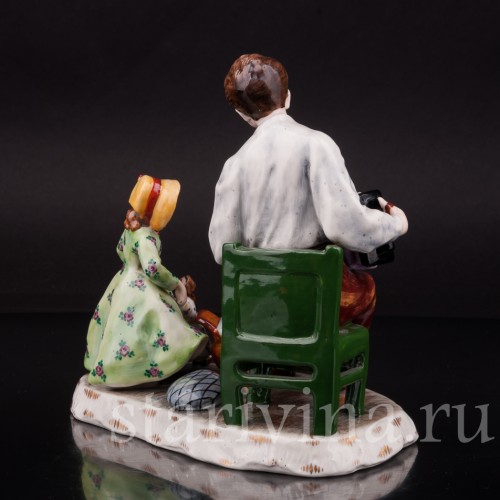 Фарфоровая композиция Веселое настроение, Ackermann & Fritze, Германия, перв. пол. 20 в.