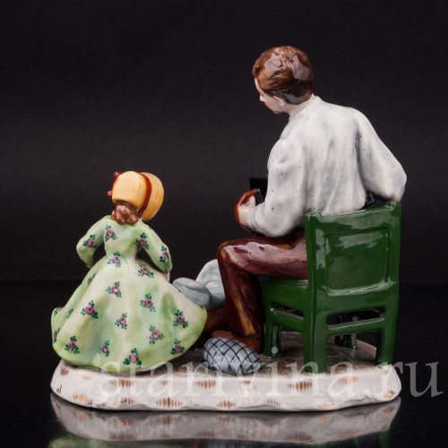 Фарфоровая композиция Веселое настроение, Ackermann & Fritze, Германия, перв. пол. 20 в.