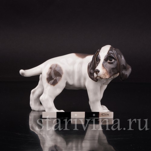 Статуэтка собаки из фарфора Щенок, Rorstrand, Швеция, пер. пол. 20 в.