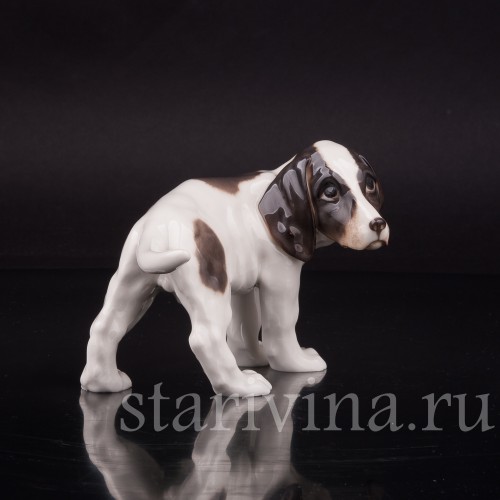 Статуэтка собаки из фарфора Щенок, Rorstrand, Швеция, пер. пол. 20 в.