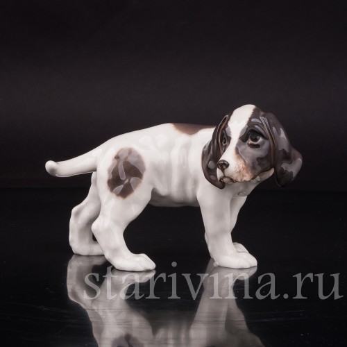 Статуэтка собаки из фарфора Щенок, Rorstrand, Швеция, пер. пол. 20 в.