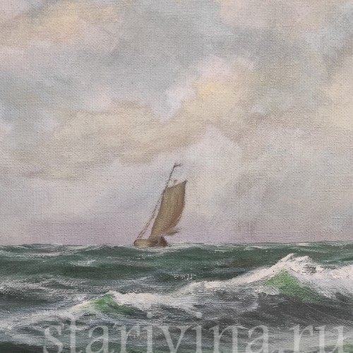 Картина маслом на холсте На море, Германия, 20 в.