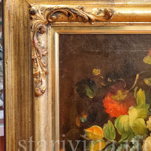 Картина маслом Натюрморт в голландском стиле, Германия, сер. 20 в.