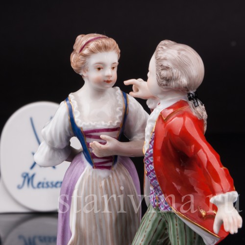 Фарфоровая статуэтка Юный ревнивец, Meissen, Германия, кон. 19 - нач. 20 вв.