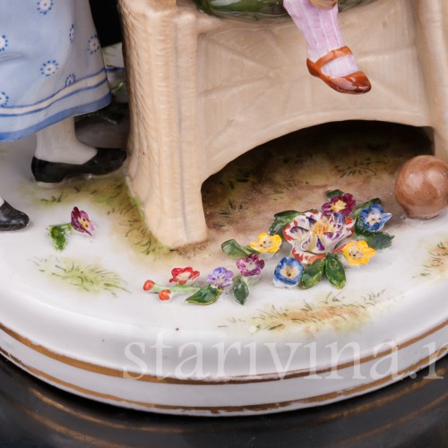 Фарфоровая статуэтка Наигрался, Von Schierholz, Германия, 1907-27 гг.