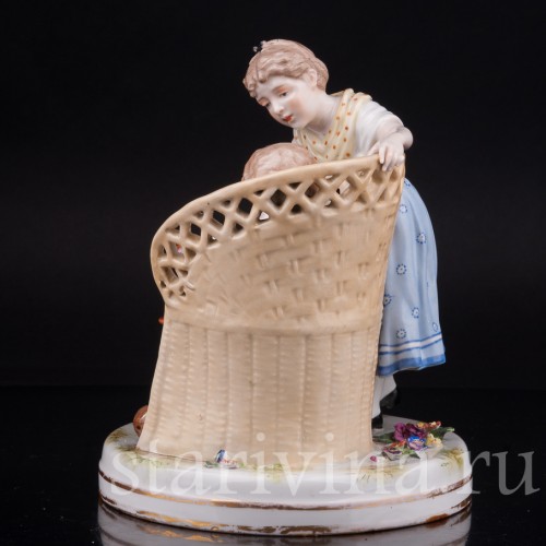 Фарфоровая статуэтка Наигрался, Von Schierholz, Германия, 1907-27 гг.