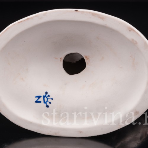 Фарфоровая статуэтка Девушка с борзой, Bruno Merli, Италия, сер. 20 в.