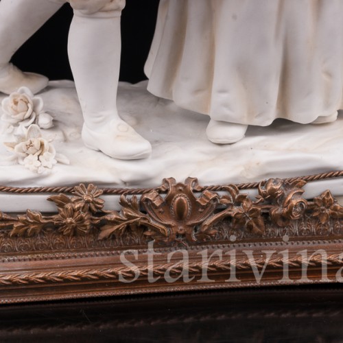 Фарфоровая статуэтка Юные влюбленные, Volkstedt, Германия, кон. 19 - нач. 20 вв.