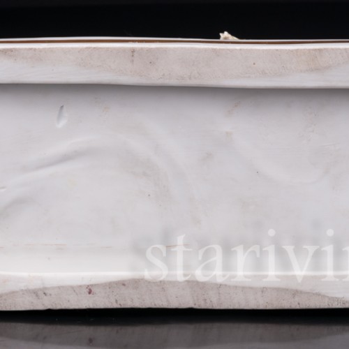 Композиция из фарфора Разбитая тарелка, Ackermann & Fritze, Германия, перв.пол. 20 в.