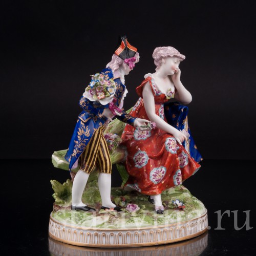 Фарфоровая статуэтка Свидание, Richard Eckert & Co, Германия, 1906-1908 гг.