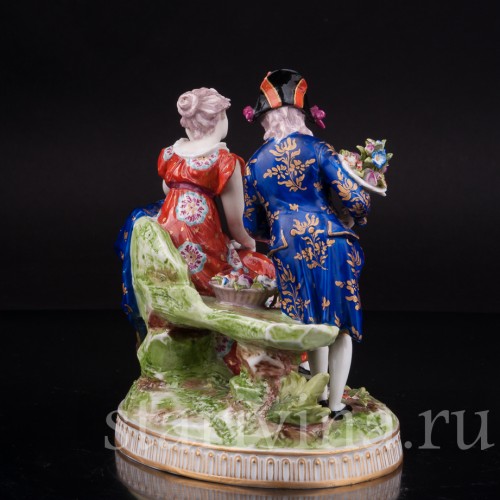 Фарфоровая статуэтка Свидание, Richard Eckert & Co, Германия, 1906-1908 гг.