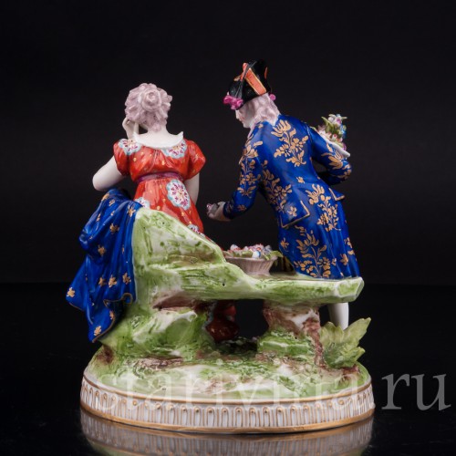 Фарфоровая статуэтка Свидание, Richard Eckert & Co, Германия, 1906-1908 гг.