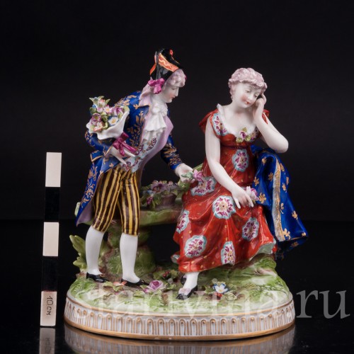 Фарфоровая статуэтка Свидание, Richard Eckert & Co, Германия, 1906-1908 гг.