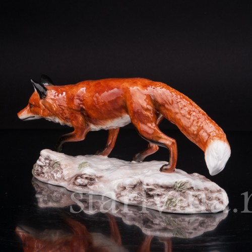 Фарфоровая статуэтка Крадущаяся лиса, Royale Stratford, Англия, кон. 20 в.