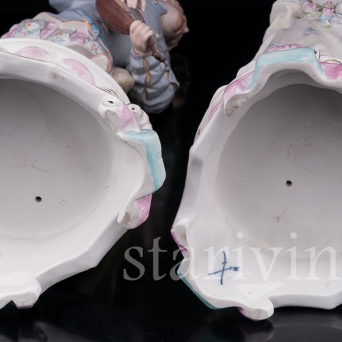 Парные фарфоровые статуэтки Романтическая пара, Richard Eckert & Co, Германия, 1894-1908 гг.