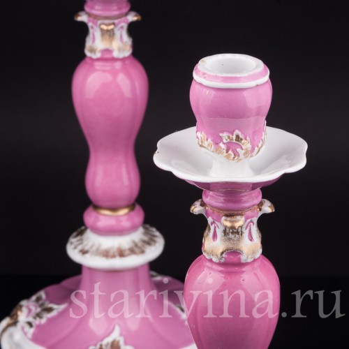 Два подсвечника из фарфора, Meissen, Германия, сер. 19 - нач. 20 вв.