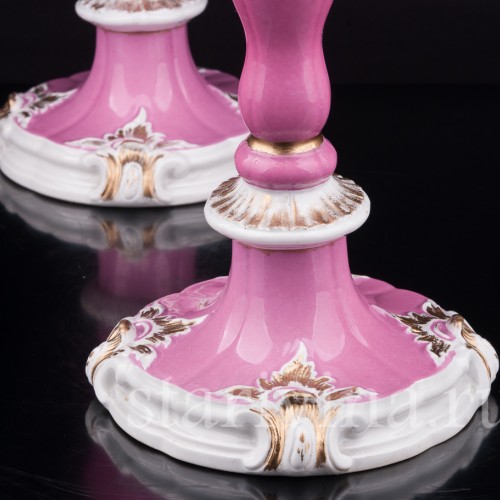 Два подсвечника из фарфора, Meissen, Германия, сер. 19 - нач. 20 вв.