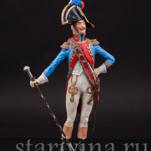 Коллекционная статуэтка из фарфора Тамбурмажор, Adrien Van Gerdinge, Франция, вт. пол. 20 в.