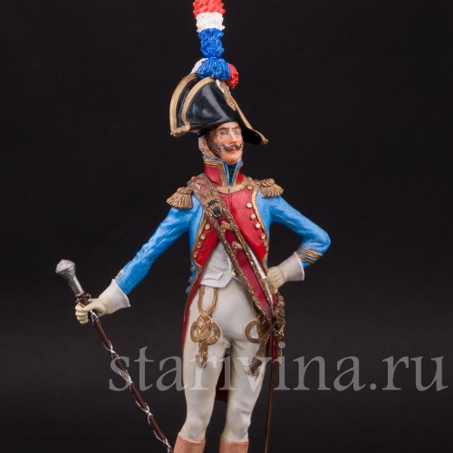 Коллекционная статуэтка из фарфора Тамбурмажор, Adrien Van Gerdinge, Франция, вт. пол. 20 в.