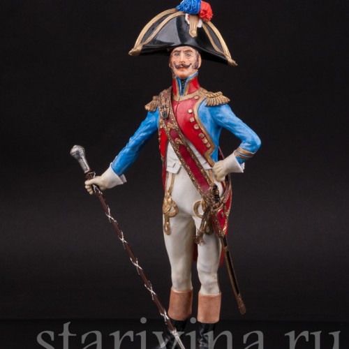 Коллекционная статуэтка из фарфора Тамбурмажор, Adrien Van Gerdinge, Франция, вт. пол. 20 в.