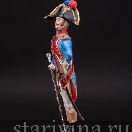 Коллекционная статуэтка из фарфора Тамбурмажор, Adrien Van Gerdinge, Франция, вт. пол. 20 в.